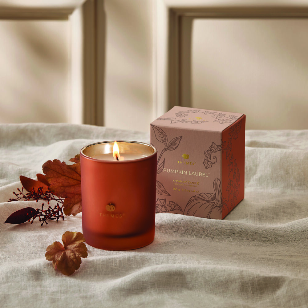 thymes-pumpkin-laurel-aromatic-candle image number 1